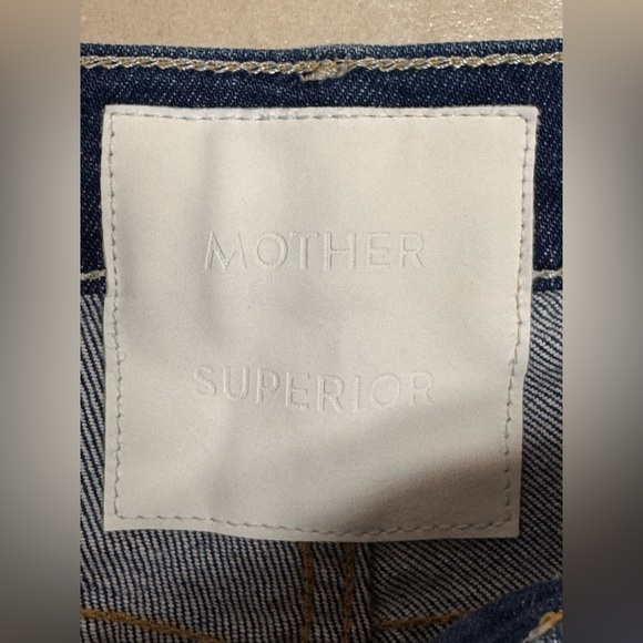 MOTHER Insider Cropped Step Fray Women's Blue Jeans - Picture 12 of 16